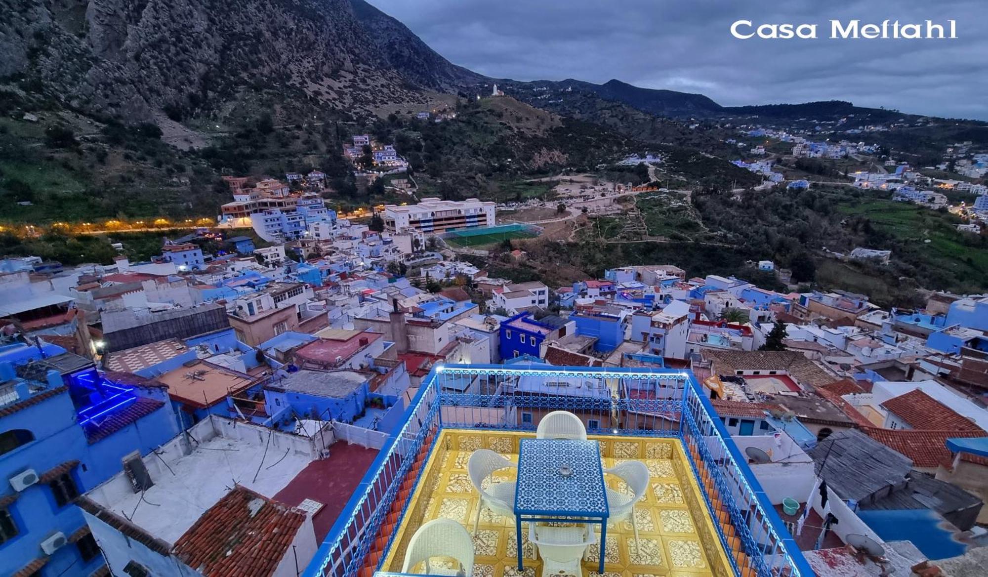 Casa Meftah Blue Apartman Chefchaouen Kültér fotó