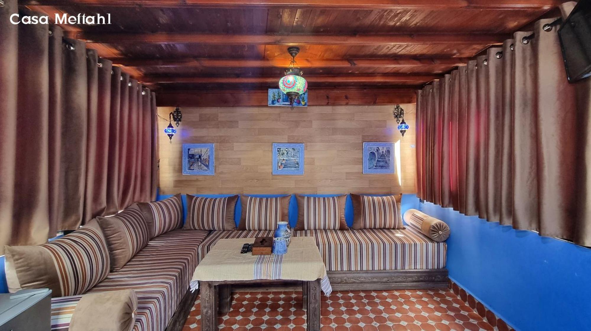 Casa Meftah Blue Apartman Chefchaouen Szoba fotó
