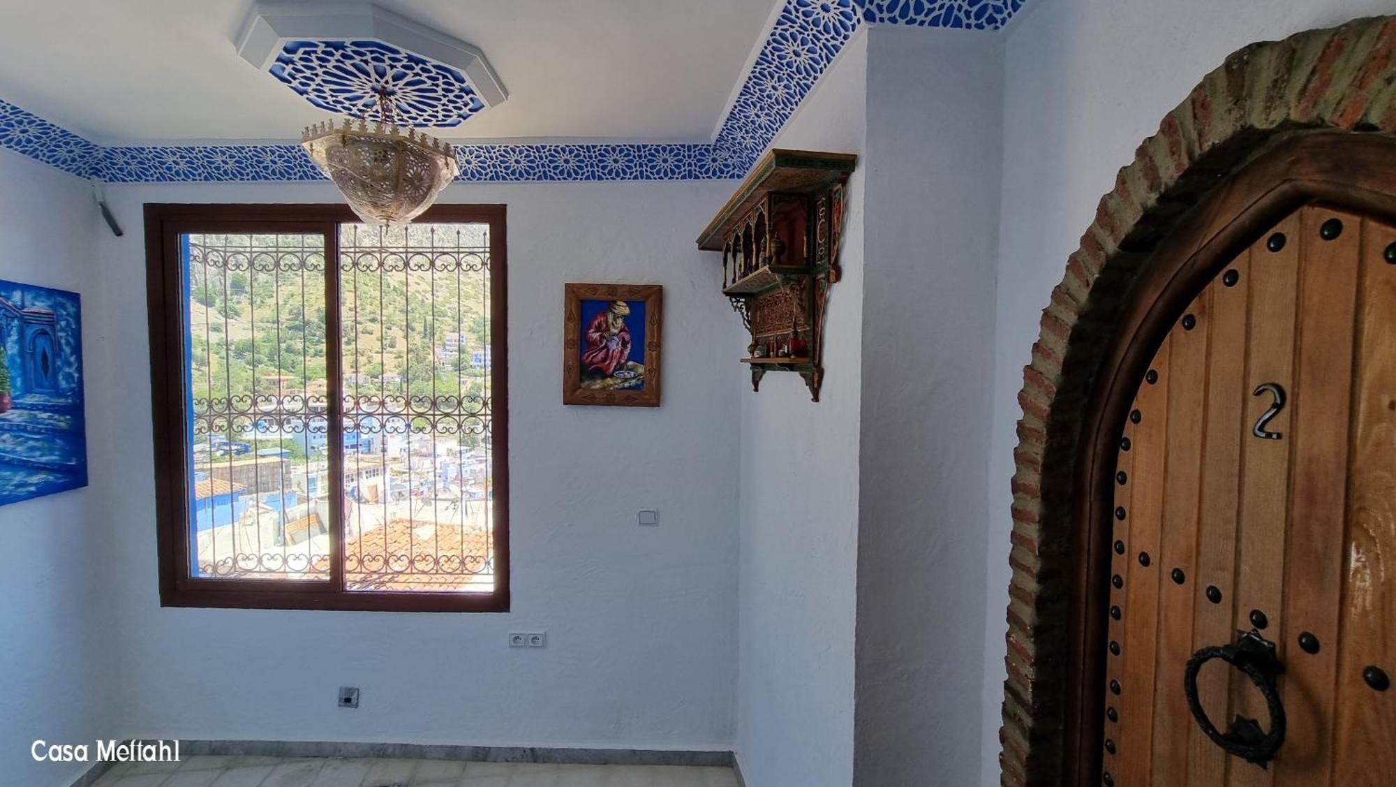 Casa Meftah Blue Apartman Chefchaouen Szoba fotó